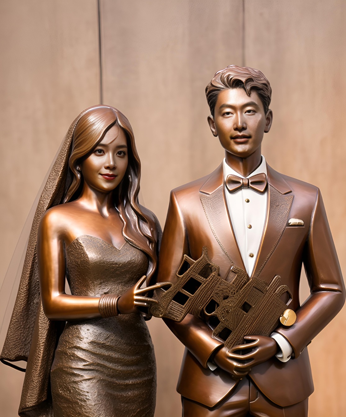 Wedding Photo to Sculpture