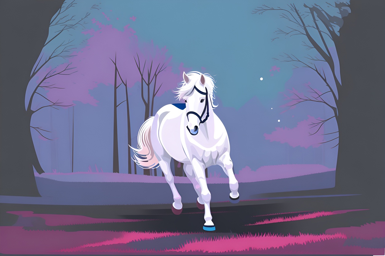 turn horse photo into vector art (illustration)