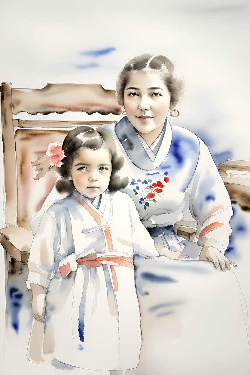 turn old photo into Chinese painting