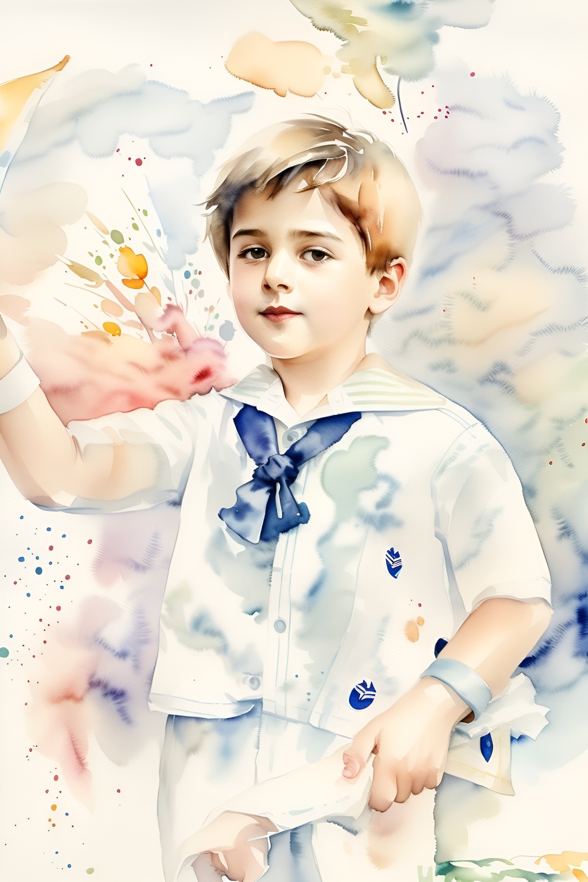 turns old photo into beautiful watercolor painting with AI