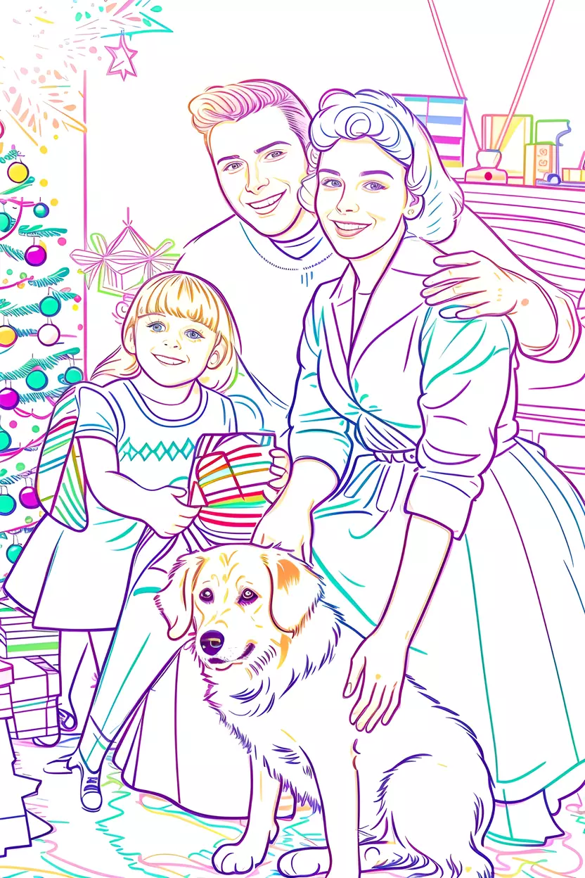 turns old photo into line art picture