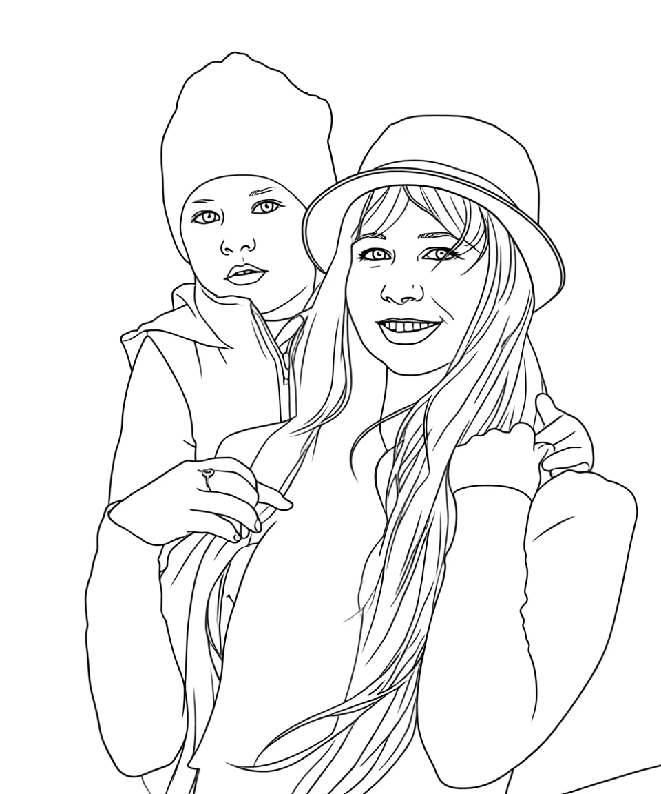 Line Art generated by PortraitArt